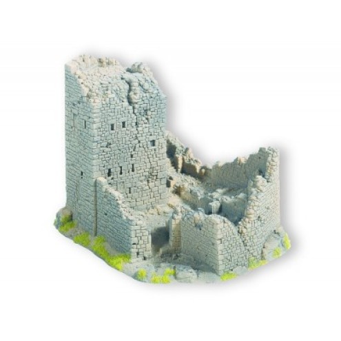Noch 58600 - Burgruine, 18 x 14 cm, 12 cm hoch