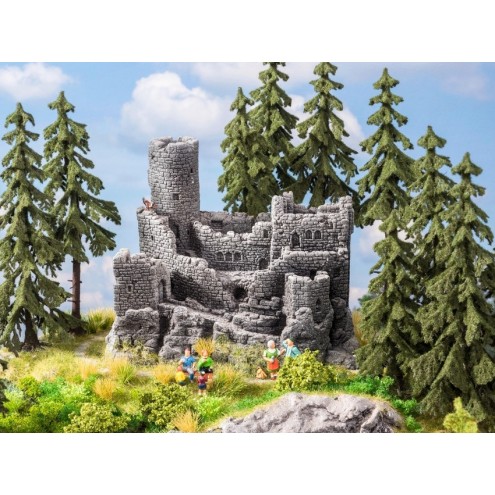 Noch 58609 - Burgruine, 15,5 x 10 cm, 12 cm hoch