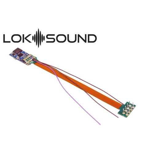 ESU 58810 - LokSound 5 micro DCC/MM/SX/M4 "Leerdecoder", 8-pin NEM652, mit Lautsprecher 11x15mm, Spurweite: N, TT, H0