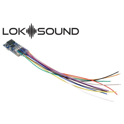 ESU 58813 - LokSound 5 micro DCC/MM/SX/M4 "Leerdecoder", Einzellitzen, mit Lautsprecher 11x15mm, Spurweite: N, TT, H0