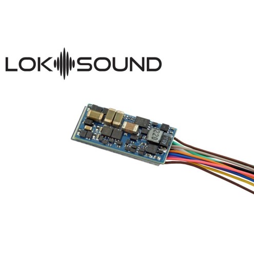 ESU 58923 - LokSound 5 Nano DCC »Leerdecoder«, Einzellitzen, mit Lautsprecher 11x15mm