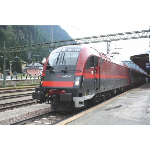 Piko 59916 - E-Lok Rh E.190 Railjet VI + DSS 8pol.