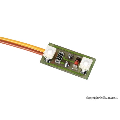 Viessmann 6018 - Hausbeleuchtung, 2 LEDs weiß, 3 Stück