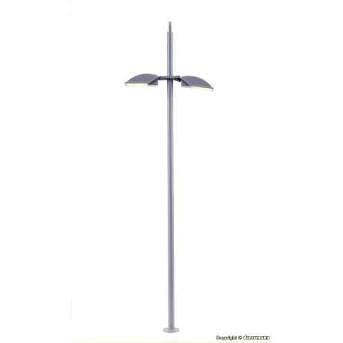 Viessmann 6034 - H0 Stadtleuchte modern, doppelt, LED weiß