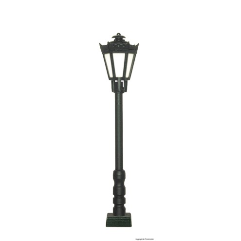 Viessmann 60701 - H0 Parklaterne schwarz, Kontaktstecksockel, LED warmweiß