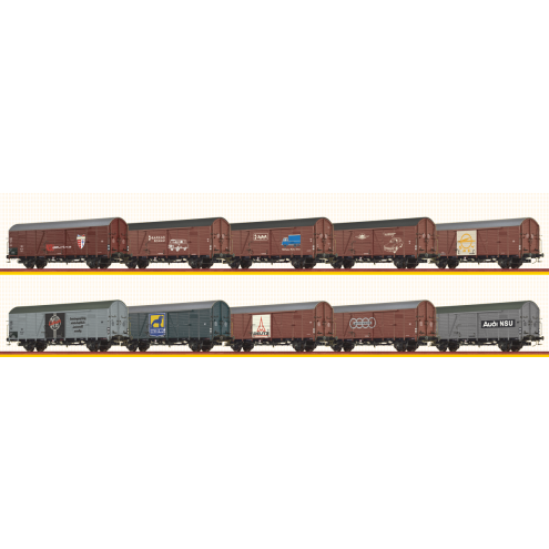 Brawa 50825 - H0 Set GÜW FAHRZEUGMARKEN AC 