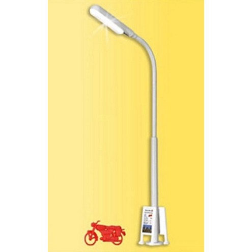 Viessmann 6085 - Peitschenleuchte mit Werbeschild und Motorrad LED