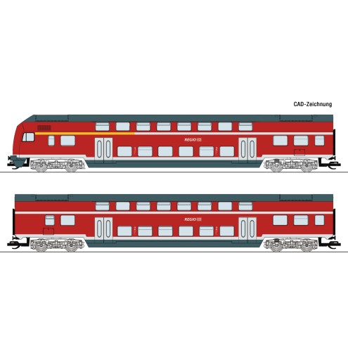 Roco 6280008 - 2er Set Dosto DB-AG #1 „Spur TT“