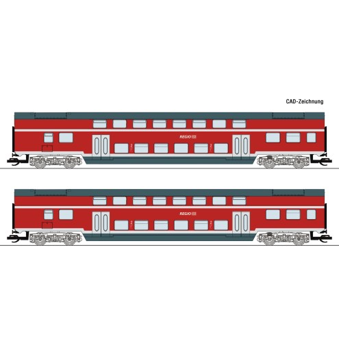 Roco 6280009 - 2er Set Dosto DB-AG #2 „Spur TT“