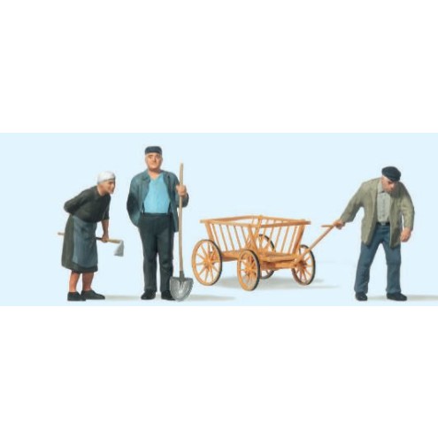 Preiser 63078 - Landbevölkerung, Handwagen