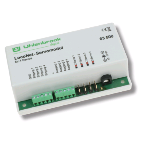 Uhlenbrock 63500 - LocoNet- Servomodul für 4 Servos