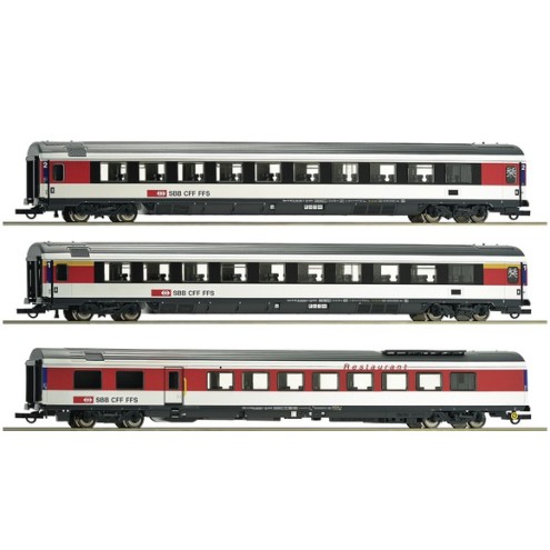 Roco 64143 - 3-teiliges Set Reisezugwagen der SBB
