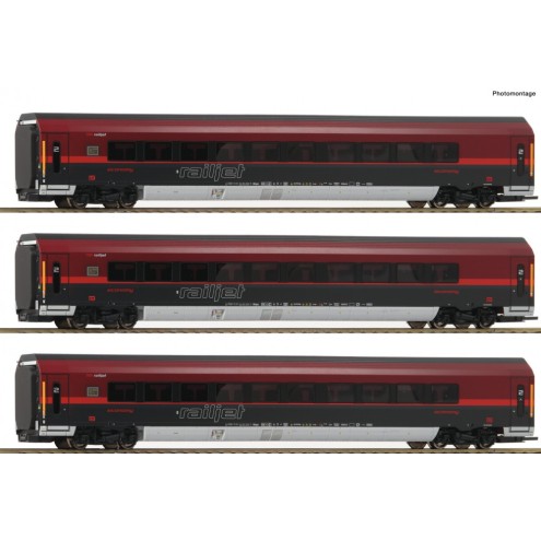 Roco 64191 - 3-tlg. Set: Railjet, ÖBB