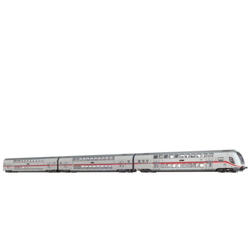 Brawa 64523 - TWINDEXX VARIO® Doppelstock-Wagenset der DB AG, 3er-Einheit