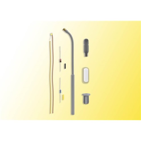 Viessmann 6622 - N Bausatz Peitschenleuchte, LED weiß