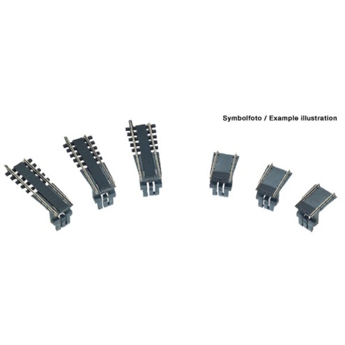 Fleischmann 665301 - Ergänzungs-Set für Drehscheibe (Mittelleiter-Wechselstromsystem)