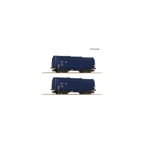 Roco 6680013 - 2er Set Teleskophaubenwag. ZSS „Spur TT“