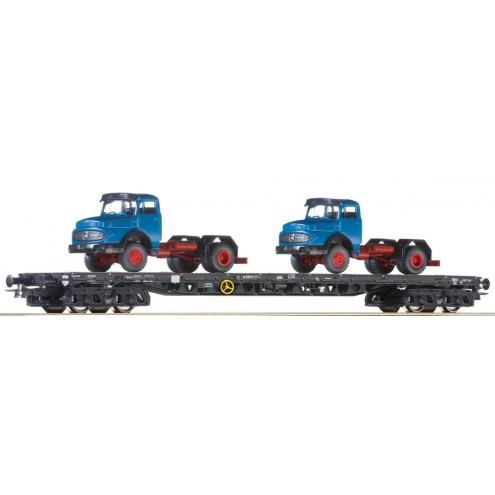 Roco 67303 - Rungenw. RS mit zwei LKW