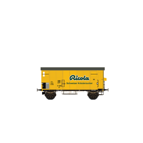 Brawa 67861 - N Gedeckter Güterwagen K2 "Ricola" der SBB, Ep. III