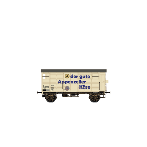 Brawa 67863 - N Gedeckter Güterwagen K2 „Appenzeller Käse” der SBB, Ep. III