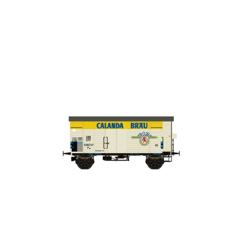 Brawa 67864 - N Gedeckter Güterwagen "Calanda" K2 der SBB, Ep. III