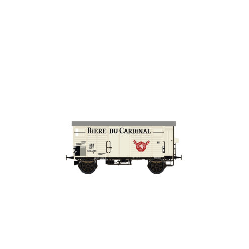 Brawa 67865 - N N Gedeckter Güterwagen K2 „Biere du Cardinal” der SBB, Ep. III