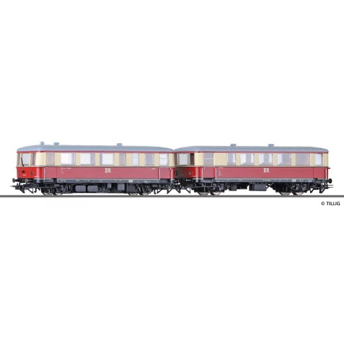 Tillig 70054 - Triebwagen VT 135 mit Beiwagen VB 140 der DR, Ep. III