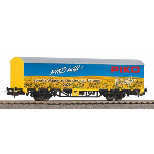Piko 72227 - Benefiz-Wagen Gedeckter Güterwagen "Ukraine 2022"