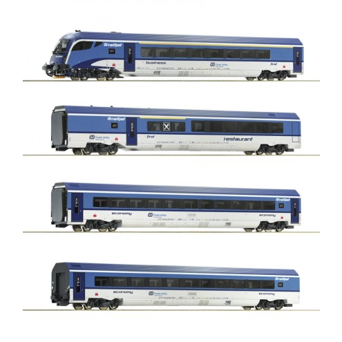 Roco 74064 - 4er Set Railjet CD DC