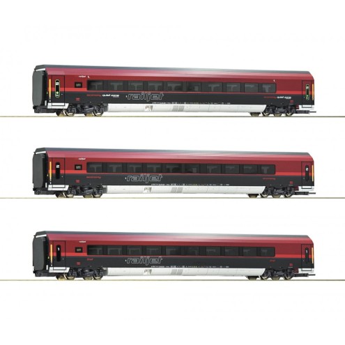 Roco 74087 - 3-tlg Set Railjet DCC