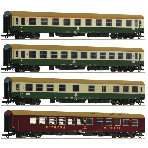 Roco 74189 - 4-tlg. Set 2: Reisezugwagen D 375 „Vindobona“, DR