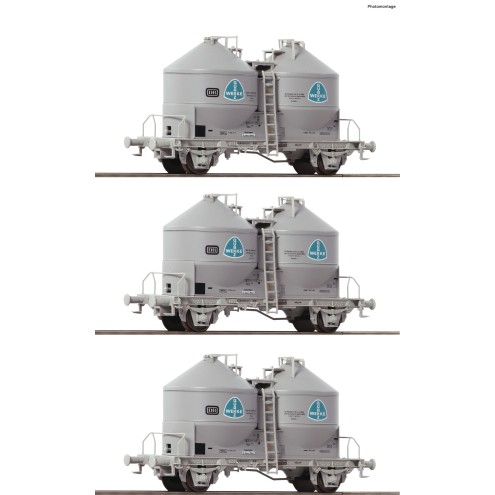 Roco 76010 - 3er Set Silowagen DB