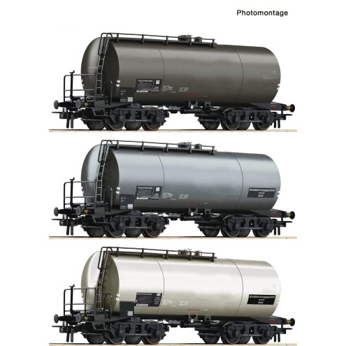 Roco 76015 - 3er Set Kesselwag. DRG