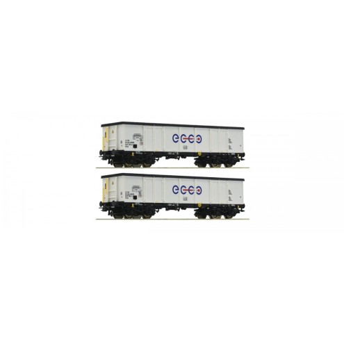 Roco 76731 - 2-tlg. Set: Offene Güterwagen, Ecco Rail