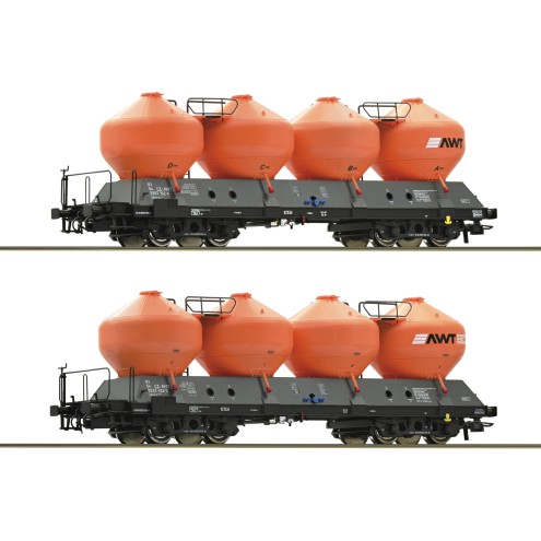 Roco 77002 - 2er Set Silowag. Uacs AWT