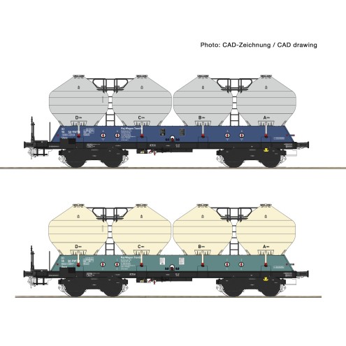 Roco 77003 - 2er Set Silowag. Uacs ZSSK