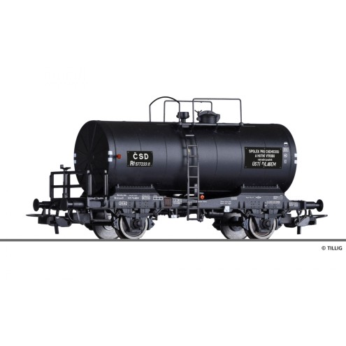 Tillig 77024 - Kesselwagen Rt „SPOLCHEMIE“, eingestellt bei der ČSD, Ep. III