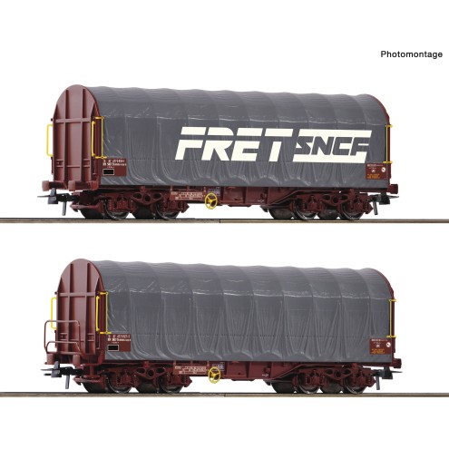 Roco 77025 - 2er Set Schiebeplanenwag. SNCF