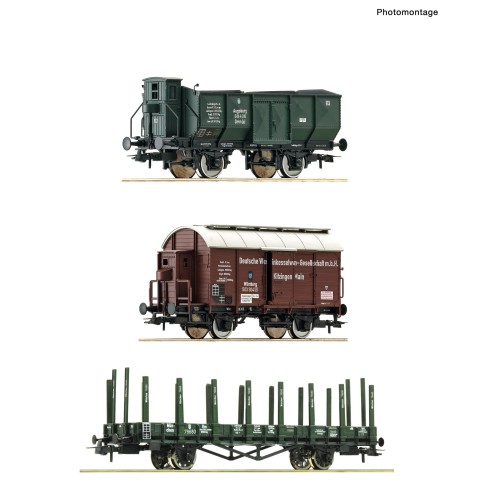 Roco 77028 - 3er Set Güterzug Kbay