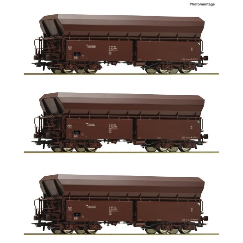 Roco 77037 - 3er Set Selbstentladewag. PKP