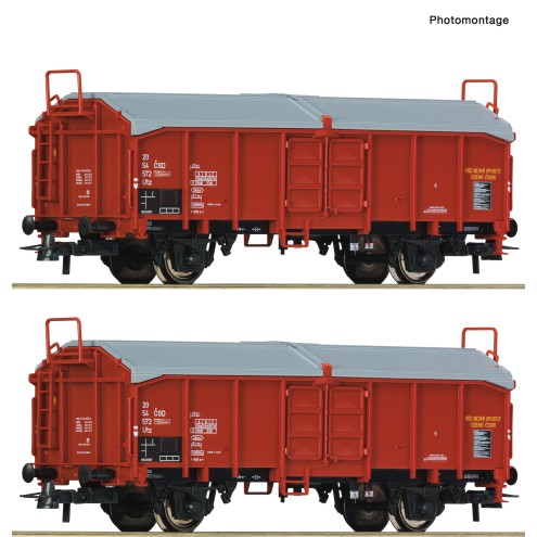 Roco 77040 - 2er Set Schiebedachwag. CSD