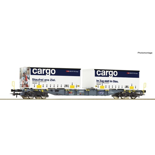 Roco 77341 - Cont.Tragw. SBB+Container