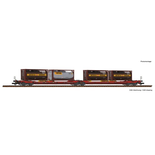 Roco 77389 - Doppeltwg.T3000e+Bertschi