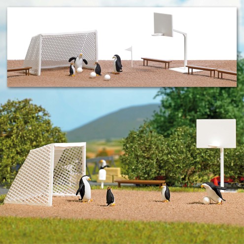 Busch 7926 - A-Set: Pinguine Ballspiel H0