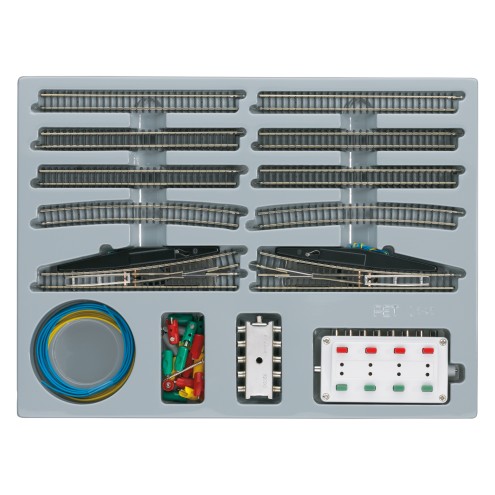 Märklin 8191 - Erweiterungspackung E mit elektromagnetischen Weichen.