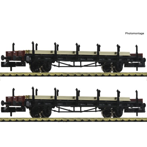 Fleischmann 823607 - 2-tlg.Set Schienentransportw.