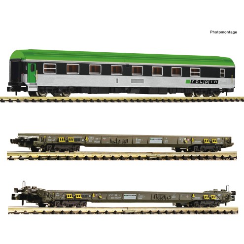 Fleischmann 827112 - 3-tlg. Set: Rollende Autobahn, RAlpin