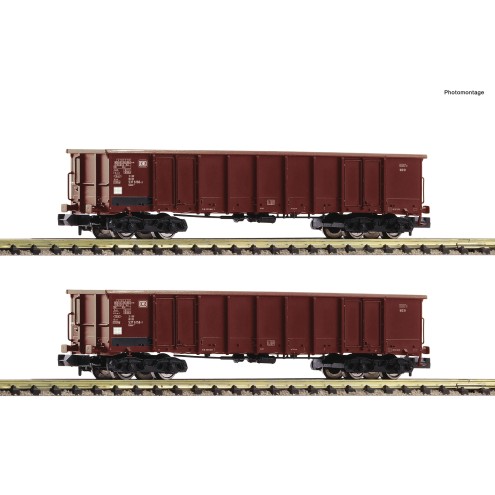 Fleischmann 830250 - 2-tlg.Set Off.Güterw.Eanos DB