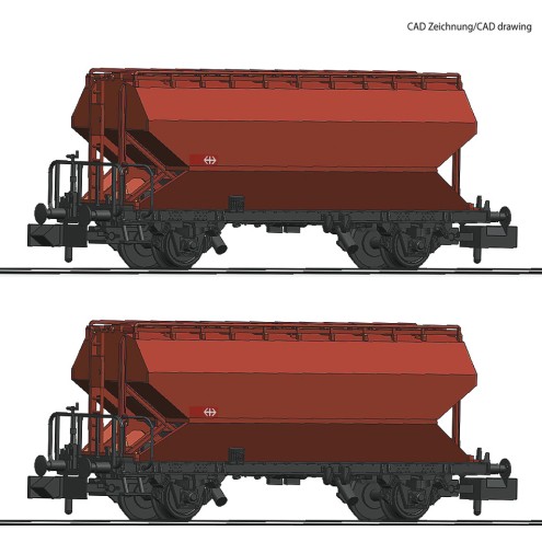 Fleischmann 830312 - 2-tlg.Set Tgpps SBB braun