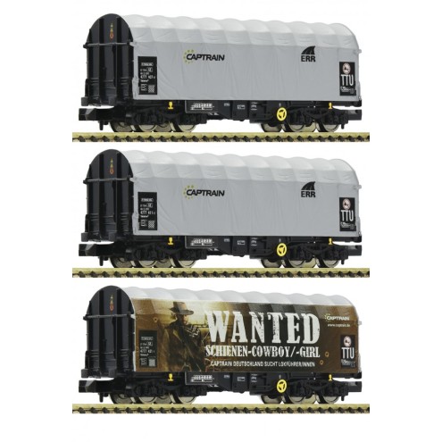 Fleischmann 837932 - 3-tlg.Set Schiebeplw.Captrain